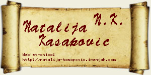 Natalija Kasapović vizit kartica